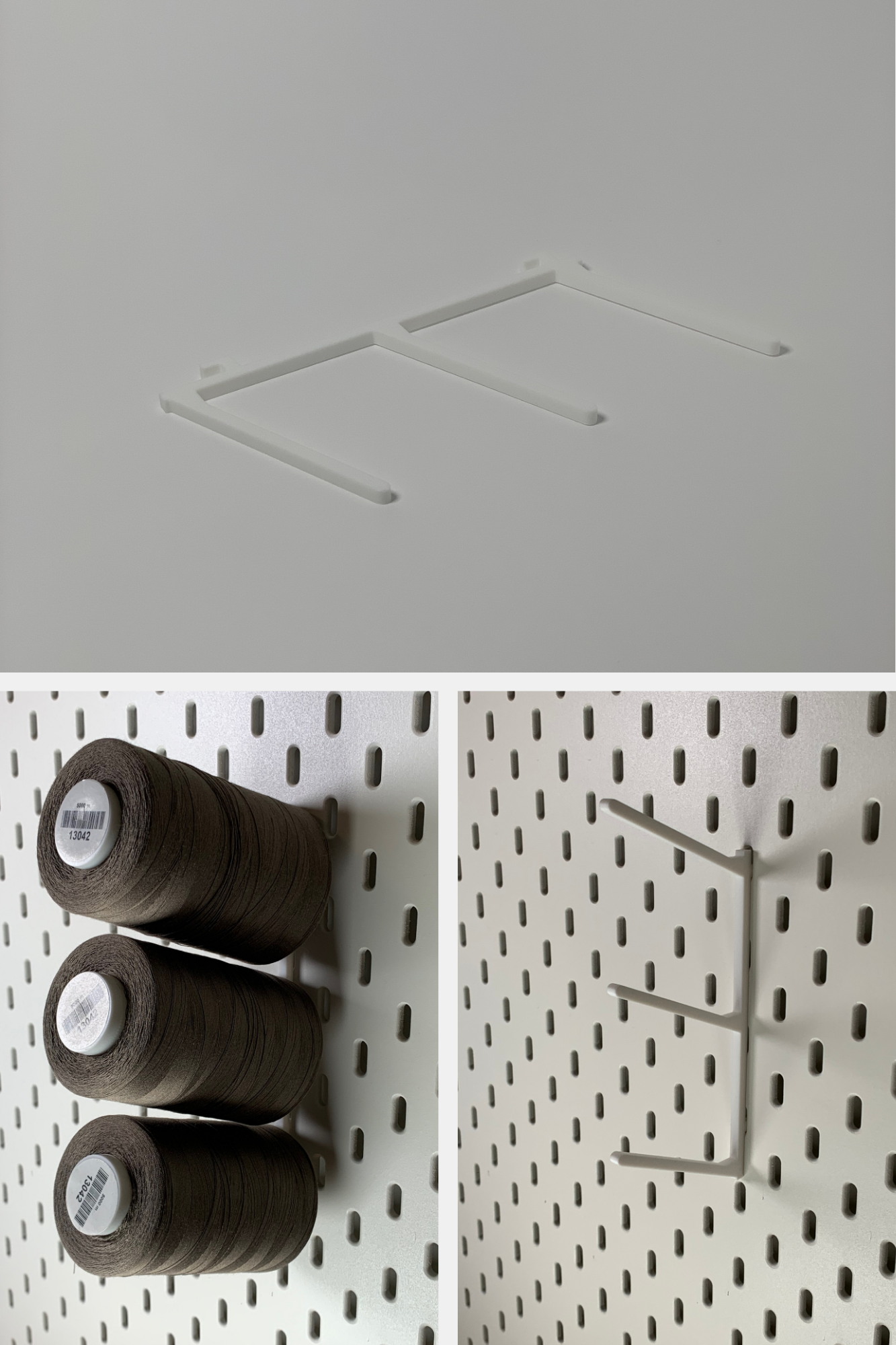 Trådsnelleholdere Overlock Hvit