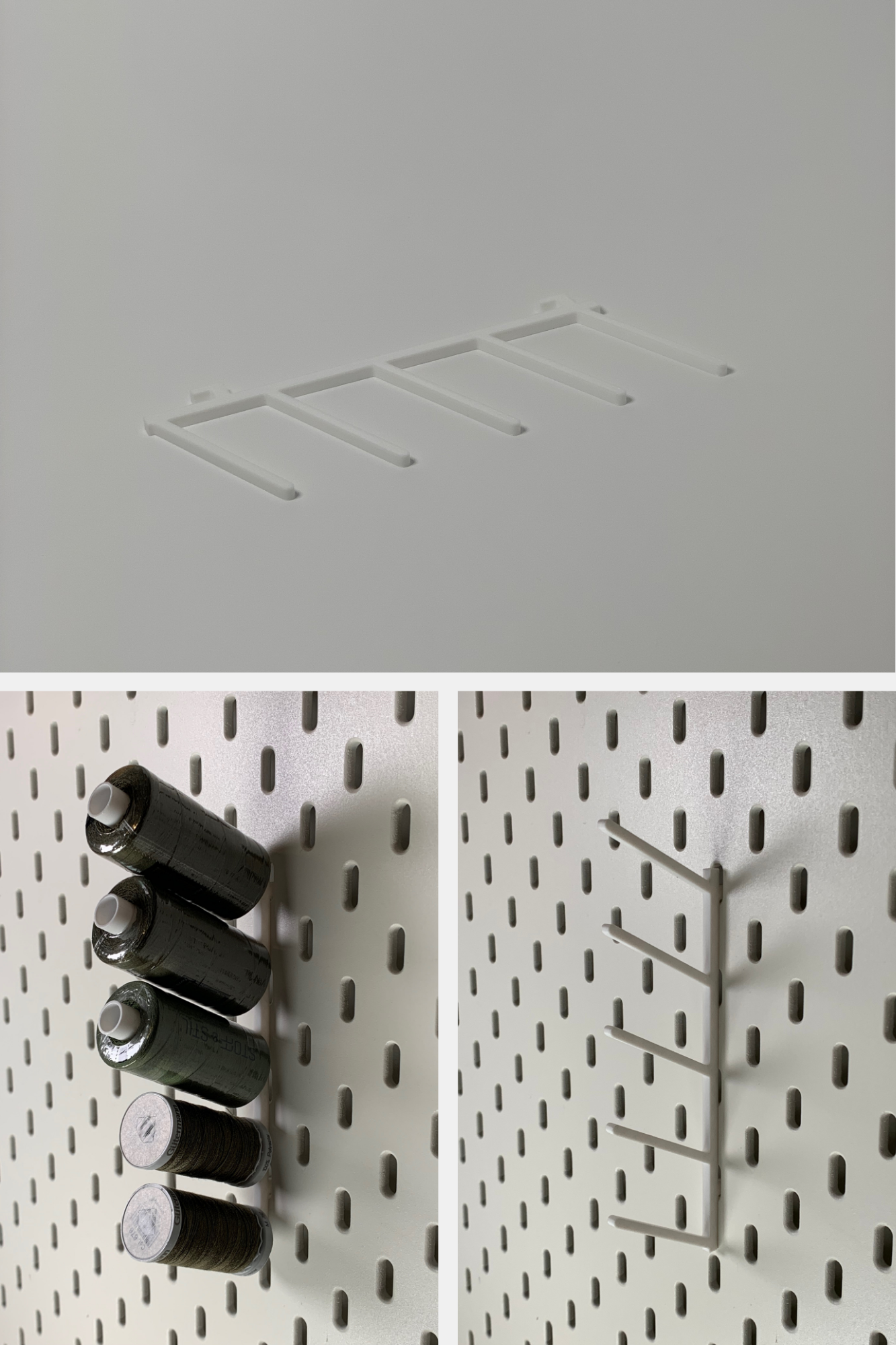 Trådsnelleholdere Medium Hvit